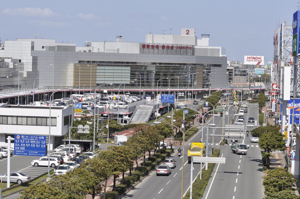 福岡空港の貸切バス乗り場