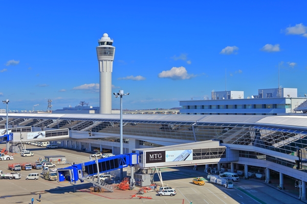 中部国際空港セントレアの貸切バス乗り場