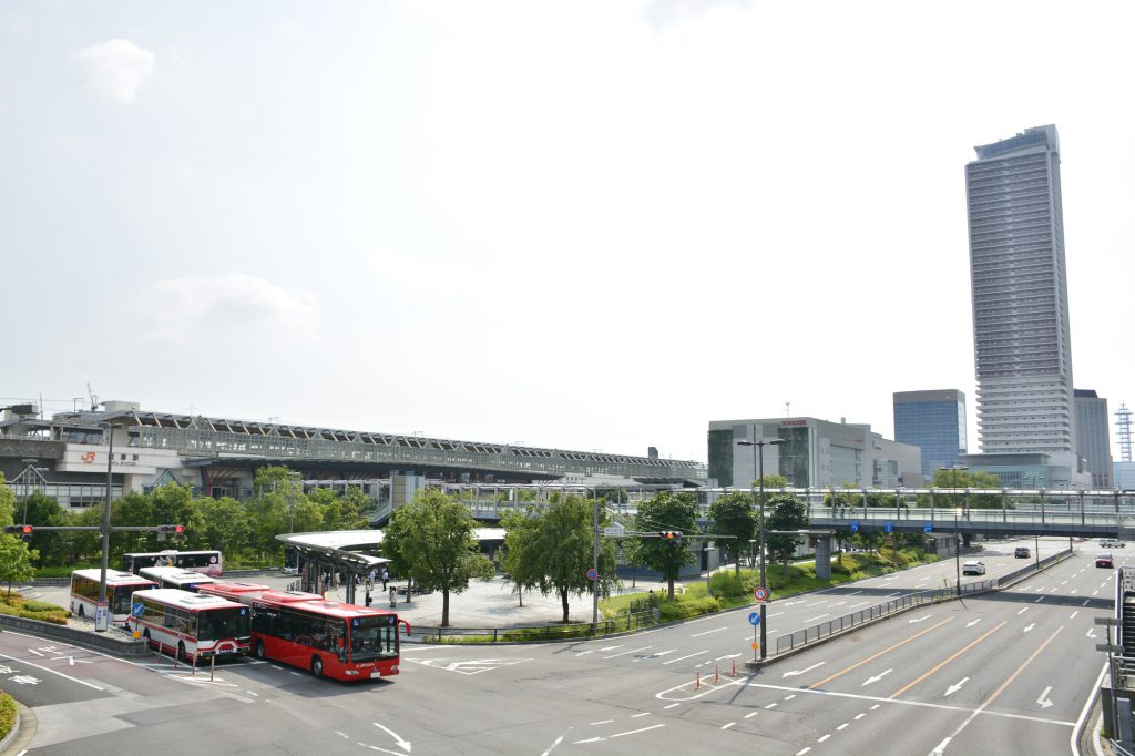 岐阜駅の貸切バス乗り場