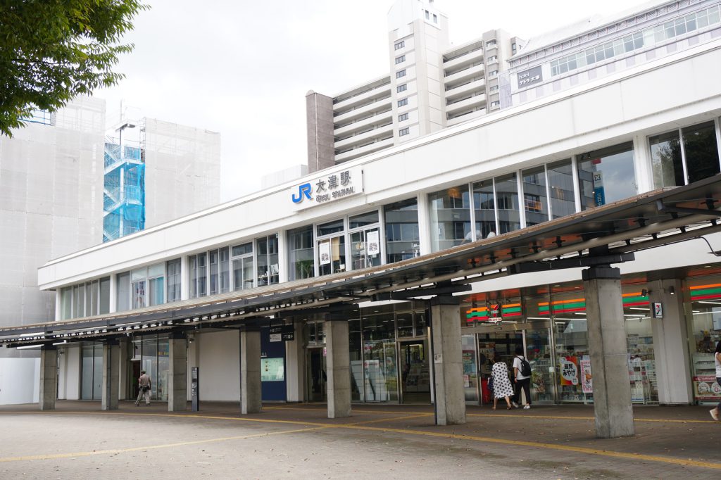 大津駅の貸切バス乗り場