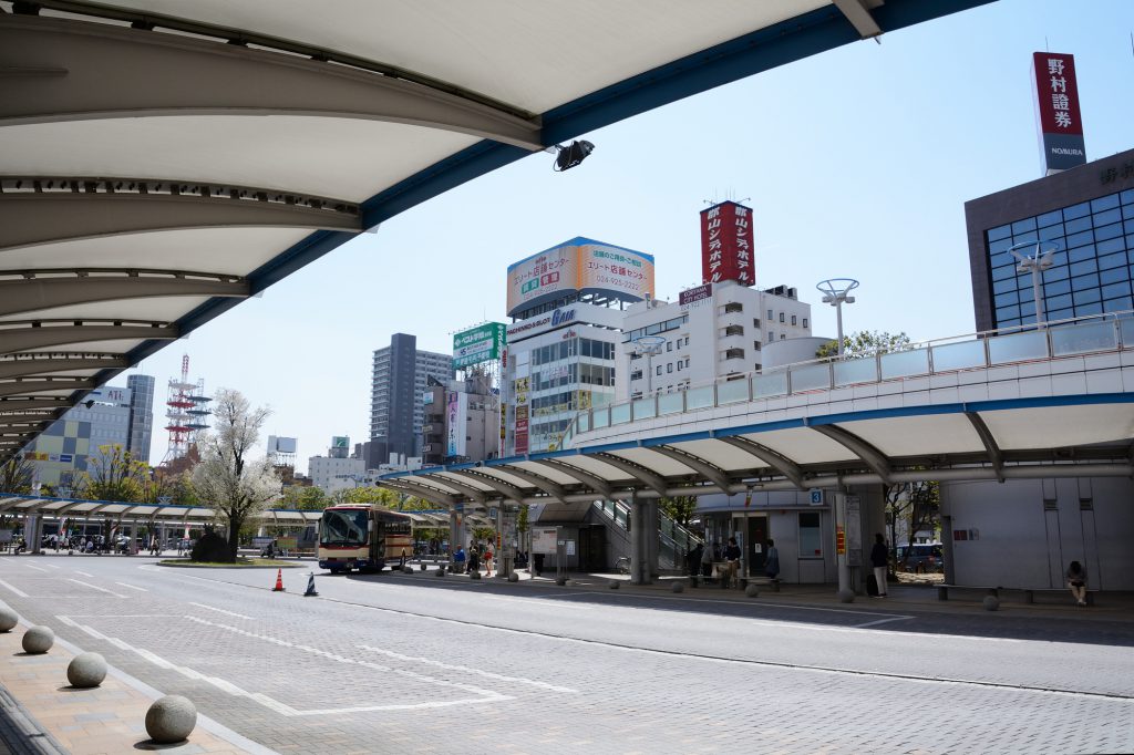 郡山駅の貸切バス乗り場