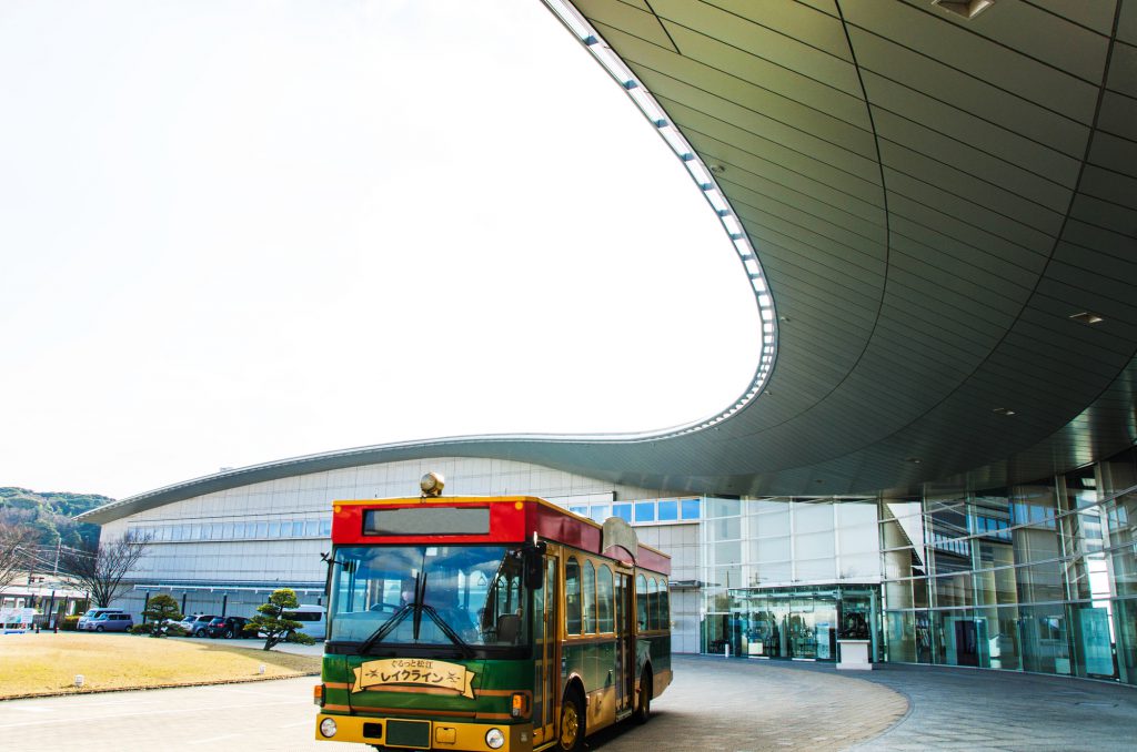 松江駅の貸切バス乗り場