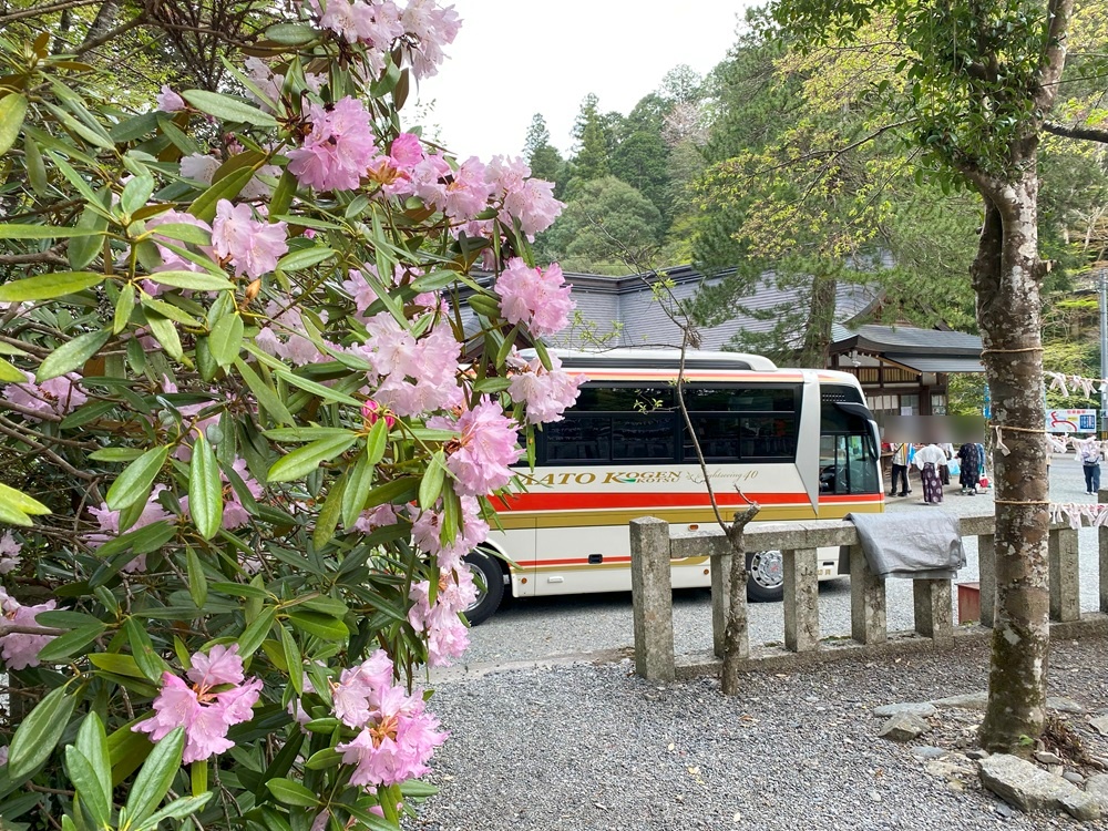 丹生川上神社の駐車場