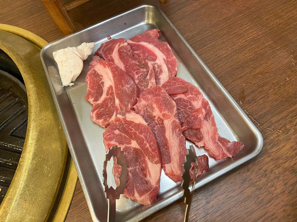 ラム肉を使ったジンギスカン