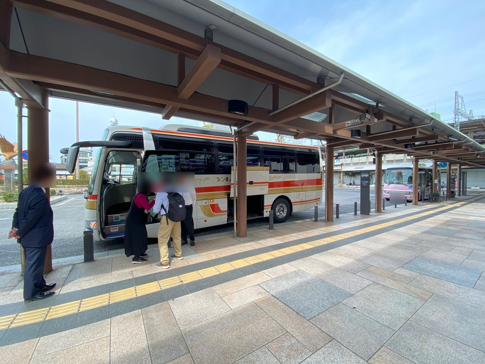 近鉄・大和八木駅の貸切バス乗り場