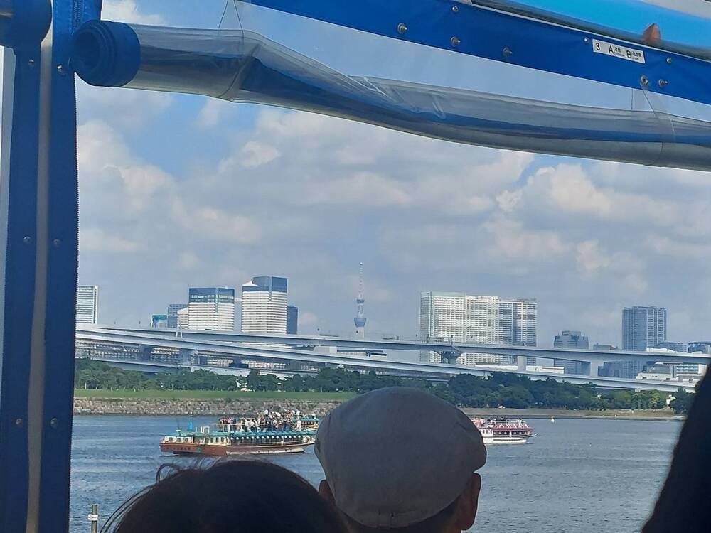 スカイダックバスから見える東京スカイツリー