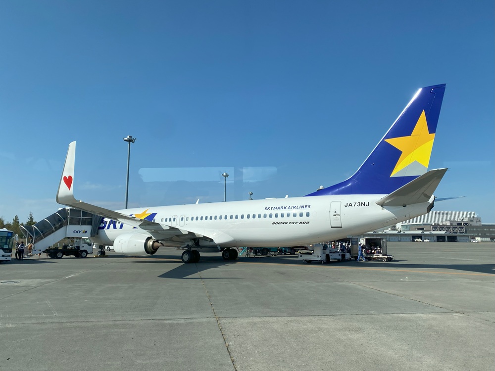 スカイマークで新千歳空港へ