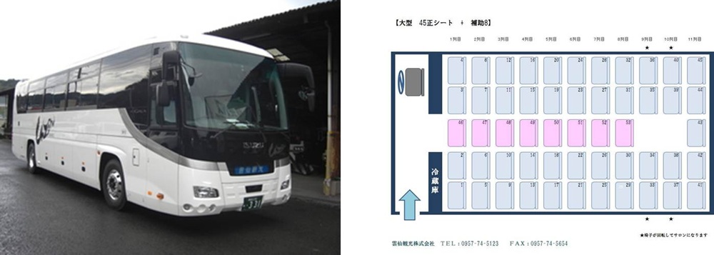 雲仙観光が所有する大型バス